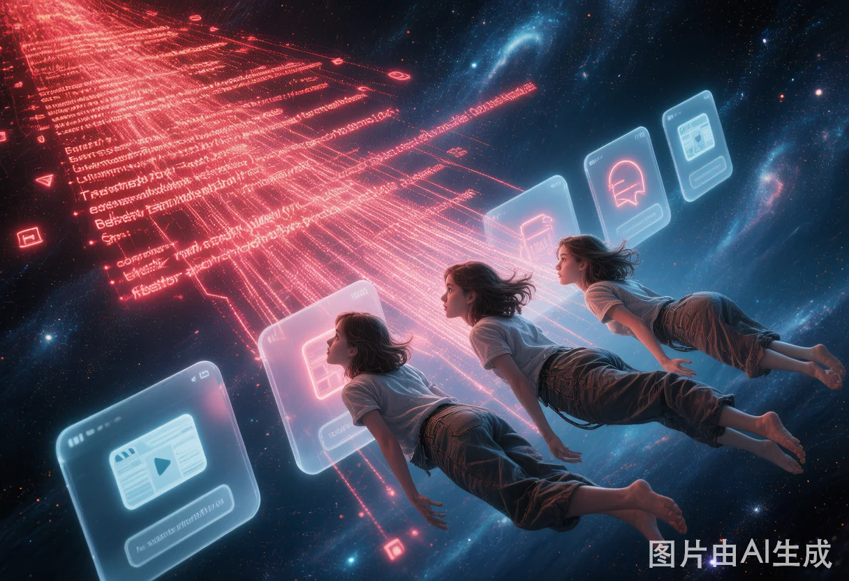AI搜索流量蒸发示意图